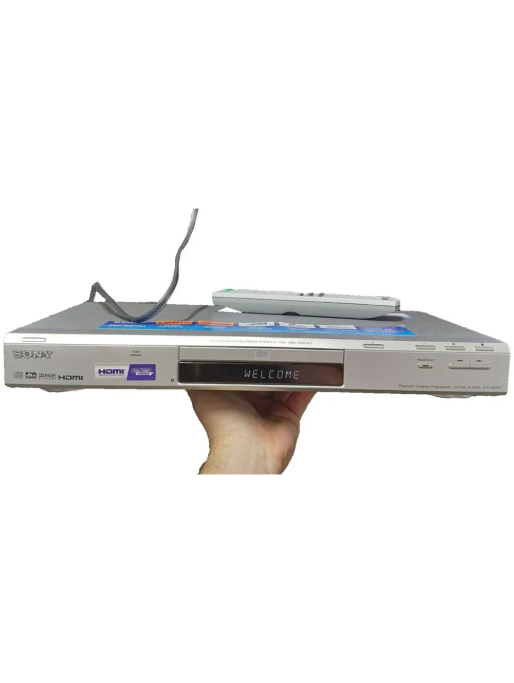 Sony DVP-NS70H DVD CD Player HDMI 1080i Upscaling w Remote Tested Working